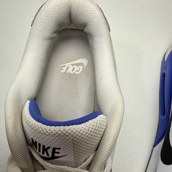 Nike Air Max 90 Spikeless Golf Shoes White Blue And Black Size 11 - Picture 14 of 16
